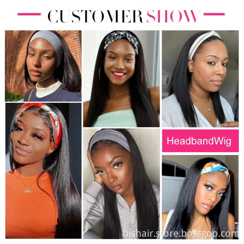 Black Women's Long Straight Hair with Wig Heat Resistant Synthetic Hair Machine Long Hair 20, 22, 24, 26, 28 and 30 inches